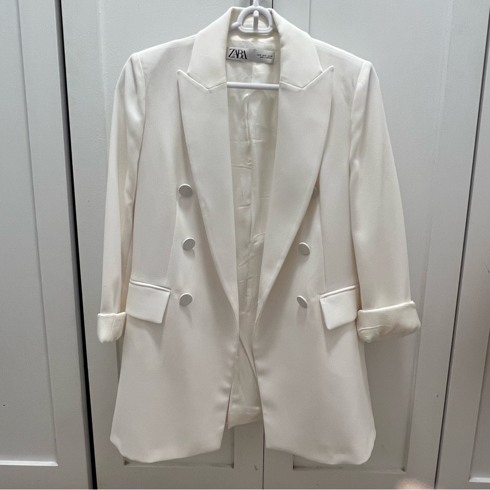 White ZARA blazer, size small